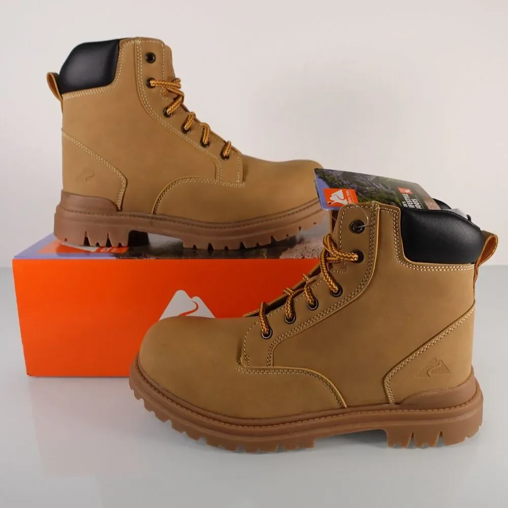 Ozark Trail Mens Troy II Hiking Boots Rugged Outsole Foam Footbed Wheat Size 9